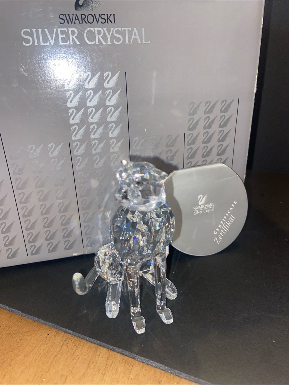 Swarovski Clear Crystal Cheetah Figurine